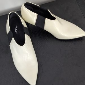 NWOB Rag & Bone cream-leather high-heel booties